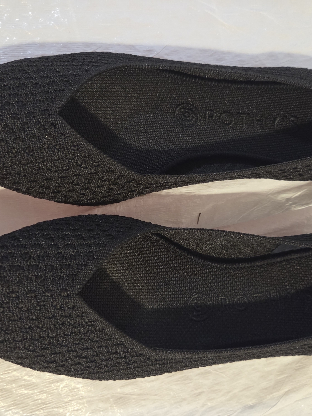 Rothy's Black Knit Ballet Flats